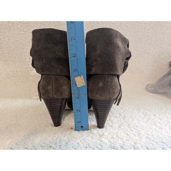 CORSO COMO Suede Fringe Detail Pointed Toe Bootie, Brown (Size 6.5 M) - Picture 3 of 15